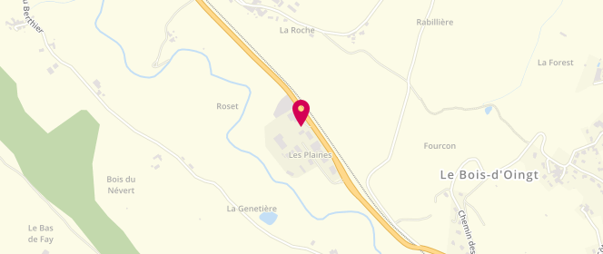 Plan de Access - TotalEnergies, Les Plaines, 69620 Saint-Laurent-d'Oingt