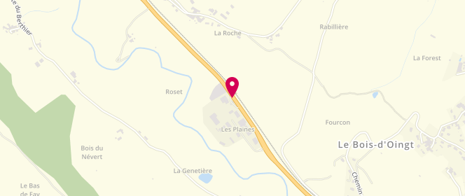 Plan de Carrefour Market Pontadis, Les Ponts Tarrets 118 Route Départementale 385, 69620 Légny