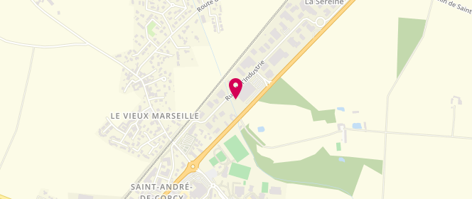 Plan de Intermarche St Andre de Corcy, Zone Industrielle de la Sure, 01390 Saint-André-de-Corcy