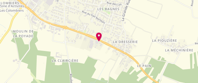 Plan de Access - TotalEnergies, 41 Avenue du Moulin Blanc - Route Départementale 734, 17310 Saint-Pierre-d'Oléron