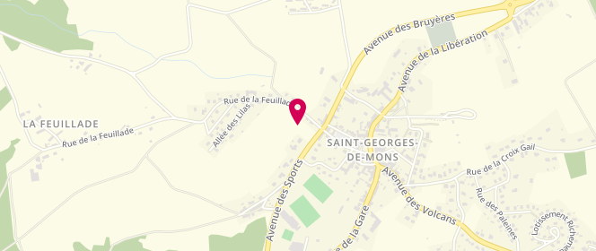 Plan de Intermarché, D19 Champs Greliere, 63780 Saint-Georges-de-Mons