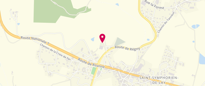 Plan de Intermarché Contact, Zone Artisanale la Fayette, 42470 Saint-Symphorien-de-Lay