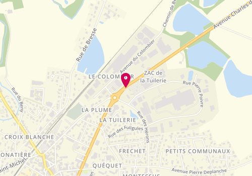 Plan de Super u, Zone Aménagement de la Tuilerie, 01330 Villars-les-Dombes