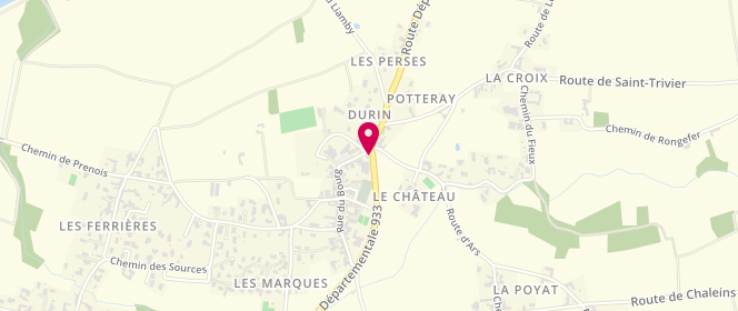 Plan de Access - TotalEnergies, Route Départementale 933, 01480 Messimy-sur-Saône