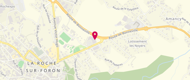 Plan de Carrefour Market, 80 Route de la Roche, 74800 Amancy