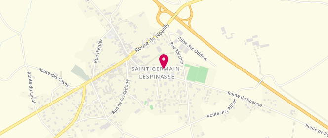 Plan de TotalEnergies GARAGE PAYRARD, 304, Rue de Persigny, 42640 Saint-Germain-Lespinasse