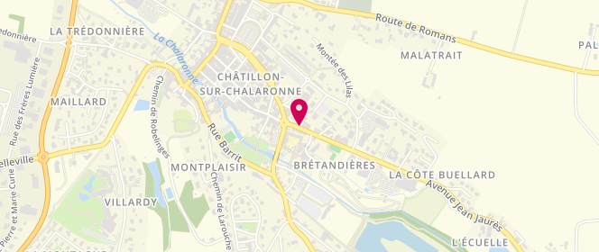 Plan de Intermarche Chatillon, Route de Marlieux, 01400 Châtillon-sur-Chalaronne