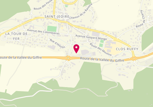 Plan de Intermarche Saint Jeoire - Odyssee, 123 Route de Montrenaz, 74490 Saint-Jeoire