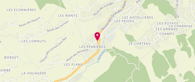Plan de TotalEnergies TOTAL, Route des Grandes Alpes, 74260 Les Gets