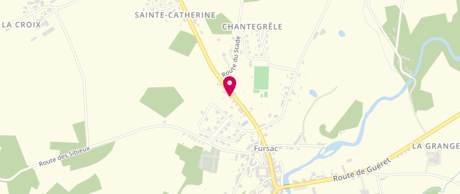 Plan de Access - TotalEnergies, 8 Route de la Souterraine, 23290 Saint-Pierre-de-Fursac
