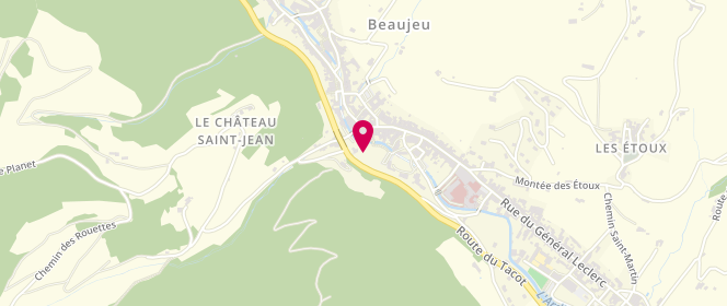 Plan de Access - TotalEnergies, Route de la Chevalière 397, 69430 Beaujeu