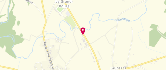 Plan de Elan Trullen Distribution, Zone Artisanale Les Bois Verts, 23240 Le Grand-Bourg
