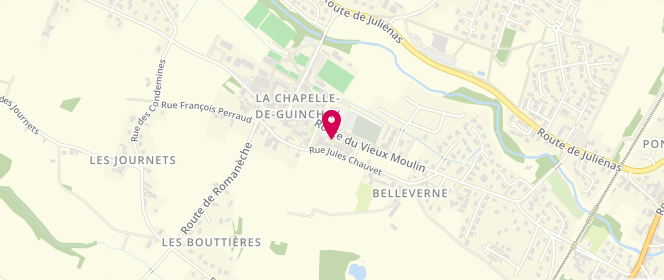 Plan de AVIA Xpress, Le Pré des Grandes Terres, 71570 La Chapelle-de-Guinchay