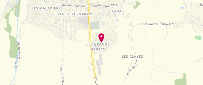 Plan de Intermarché vonnas, Zone Aménagement Les Grand Varays Route de Neuville, 01540 Vonnas