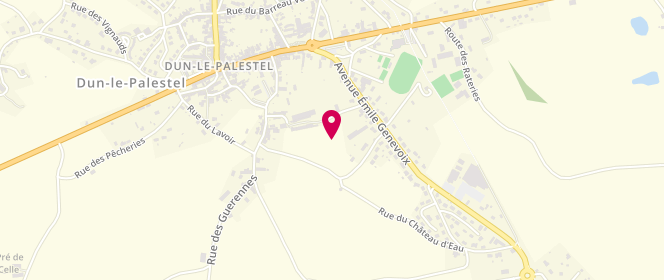 Plan de Intermarche Dun le Palestel, 7 Avenue d'Auvergne, 23800 Dun-le-Palestel