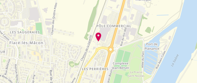 Plan de Auchan Rive de Saone, Route Nationale 6, 71000 Mâcon