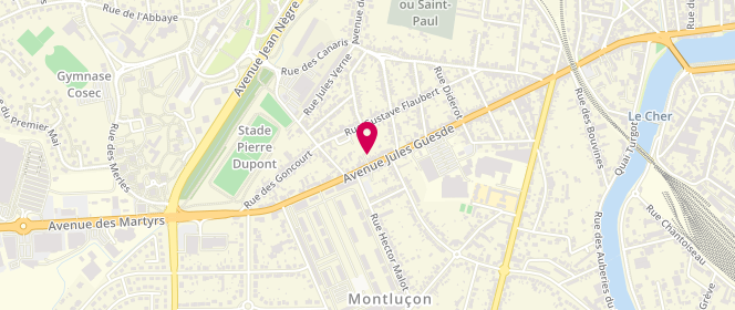 Plan de Intermarche Montlucon, Avenue Jules Guesde, 03100 Montluçon