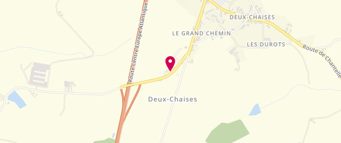 Plan de Access - TotalEnergies, Route de Longeville, 03240 Deux-Chaises