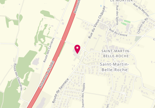 Plan de Intermarche St Martin Belle Roche, Lieu Dit Chassagne, 71118 Saint-Martin-Belle-Roche