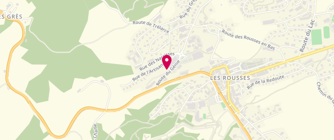Plan de Intermarche Les Rousses, Route du Génie, 39220 Les Rousses
