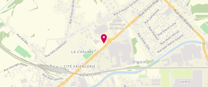 Plan de Leclerc DIGOIN DISTRIBUTION, Rue de la Faïencerie, 71160 Digoin