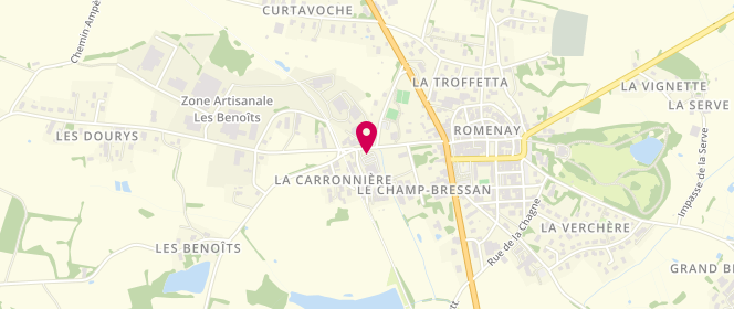 Plan de Carrefour Contact, 2144 Quai de la Gare, 71470 Romenay