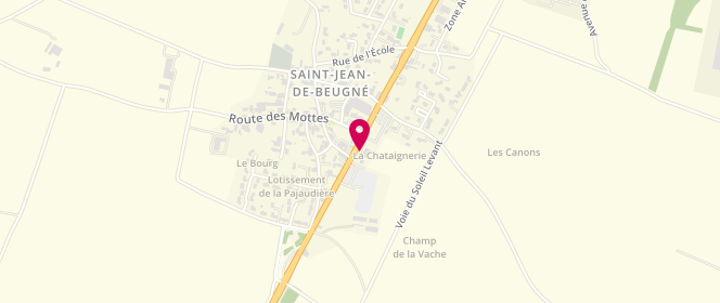 Plan de Access - TotalEnergies, 72 Route Departementale 137, 85210 Saint-Jean-de-Beugné