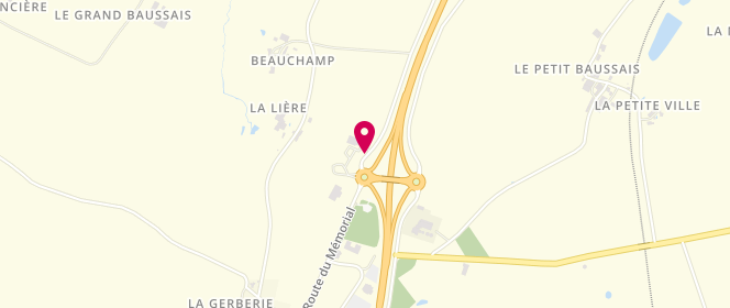 Plan de Access - TotalEnergies, Echangeur Nord - Routede Parthenay Y, 79310 Mazières-en-Gâtine