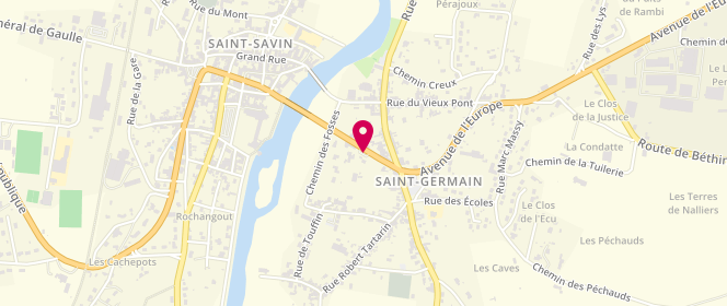 Plan de TotalEnergies ST GERMAIN, 12 Avenue de l'Europe, 86310 Saint-Germain