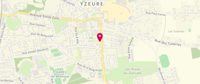 Plan de Access - TotalEnergies, 28 Rue Bergeron-Vebret, 03400 Yzeure
