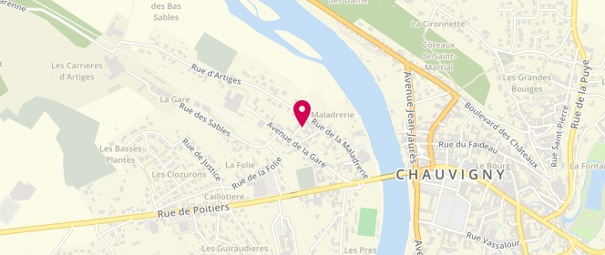 Plan de Super U Coop Atlantique Chauvigny, Route de Poitiers, 86300 Chauvigny