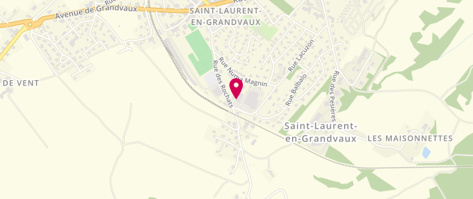 Plan de SAS Rochadis, 14 Rue Lacuzon, 39150 Saint-Laurent-en-Grandvaux