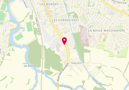 Plan de Leclerc VAULX DISTRIBUTION, 92 Rue des Bordes, 71500 Louhans