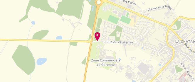 Plan de Intermarche la Chataigneraie, 7 Rue de la Garenne, 85120 La Châtaigneraie