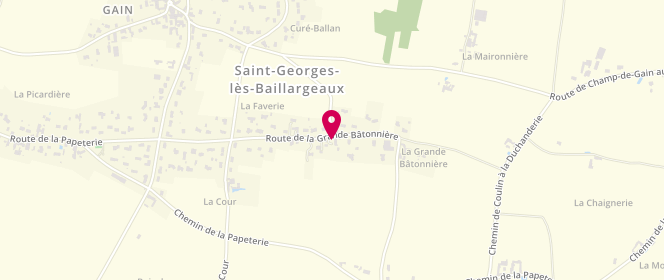 Plan de Super U St GEORGES LES BAILLARGEAUX, Route Champs de Gain, 86130 Saint-Georges-lès-Baillargeaux