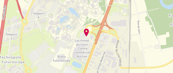 Plan de Auchan, Route Nationale 10 Les Portes du Futur, 86360 Chasseneuil-du-Poitou