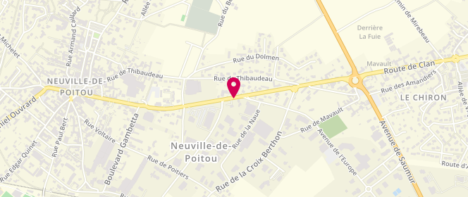 Plan de TotalEnergies TOTAL ENERGIES NEUVILLE DE POITOU, 43 Rue Alphonse Plault, 86170 Neuville-de-Poitou