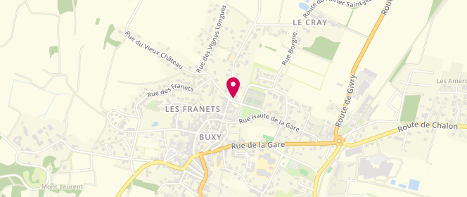 Plan de Access - TotalEnergies, Rue des Cordiers, 71390 Buxy