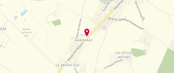 Plan de Access - TotalEnergies, Route Poitiers 36B, 86380 Saint Martin la Pallu