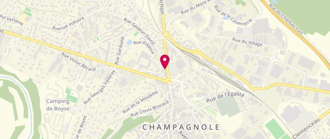 Plan de Hyper U Champagnole, Rue du Village, 39300 Champagnole
