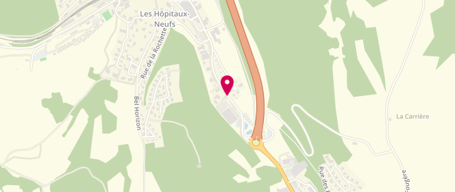 Plan de Intermarche Les Hopitaux Neufs, 52, Route de Lausanne, 25370 Les Hôpitaux-Neufs