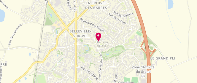 Plan de Super U BELLEVILLE SUR VIE, Boulevard de la Vie, 85170 Belleville-sur-Vie