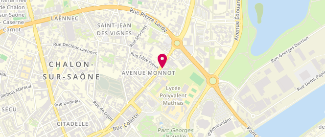 Plan de Eni Agip Chalon Avenue Monot, 22 Avenue Monnot, 71100 Chalon-sur-Saône