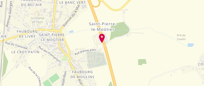 Plan de Avia Xpress, Avenue du 8 Mai, 58240 Saint-Pierre-le-Moûtier