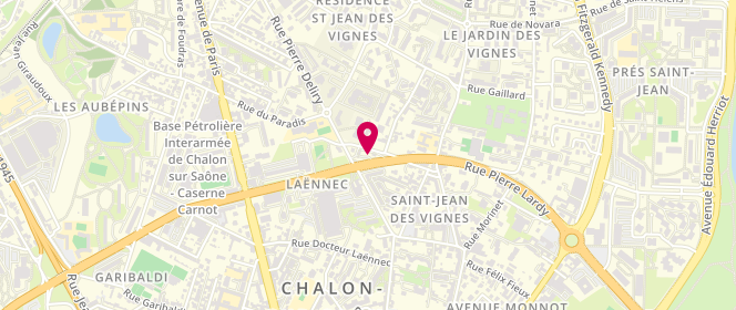 Plan de Access - TotalEnergies, 38 Rue Raymond Arnal, 71100 Chalon-sur-Saône