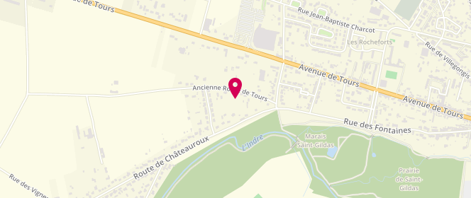 Plan de Leclerc BELLEVUE-DIS, Route de Tours, 36250 Saint-Maur