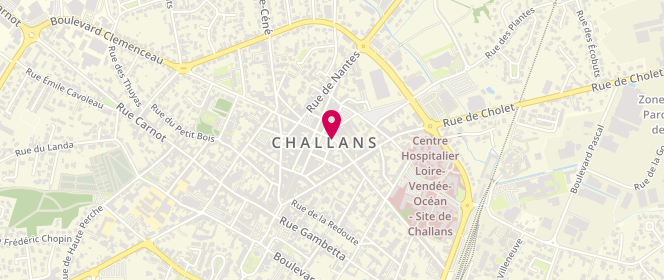 Plan de Station Esso Challans, Route de Cholet, 85300 Challans