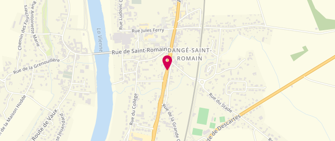 Plan de Carrefour Market, Route Nationale 10, 86220 Dangé-Saint-Romain
