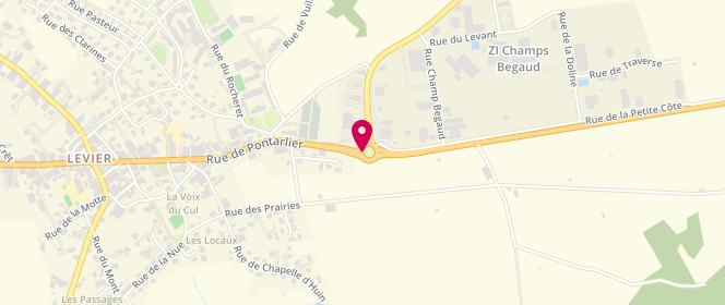 Plan de AVIA Xpress LEVIER, Route de Pontarlier, 25270 Levier