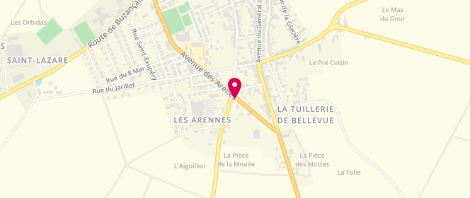 Plan de Super U Coop Atlantique Levroux, Route de Villegongis, 36110 Levroux